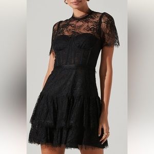 ASTR black lace dress